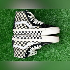Vans Mens SK8 HI Platform 2.0 Checkerboard True White Size 9.5